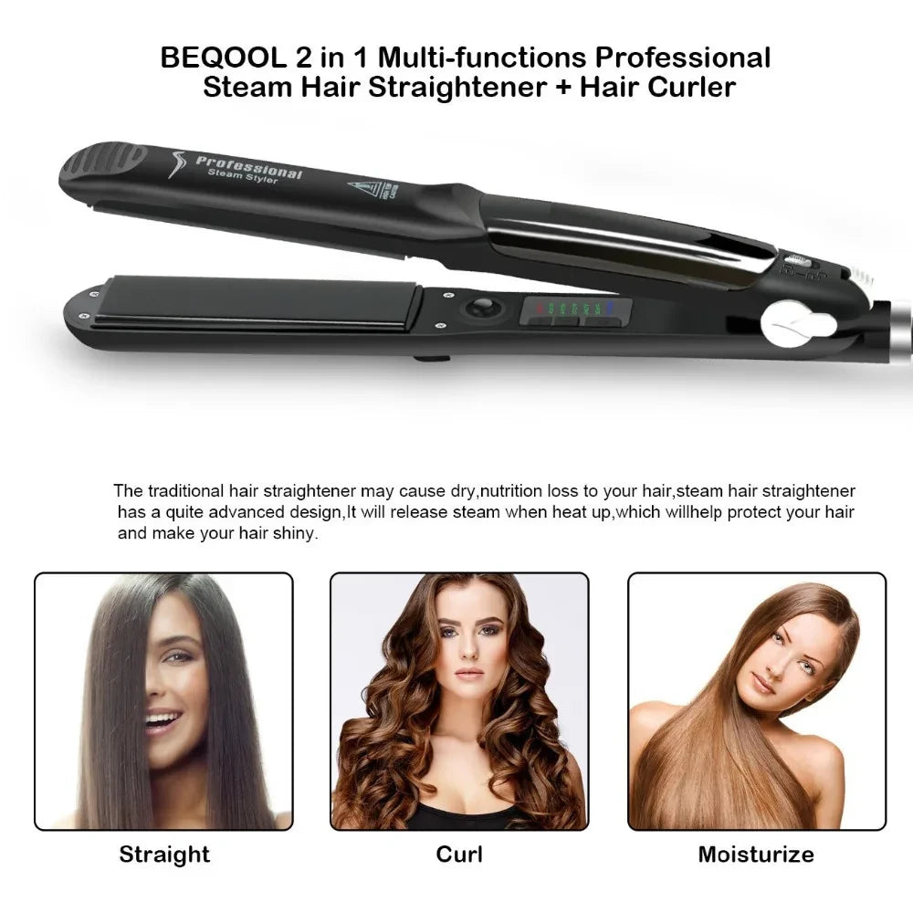 Steam Vapor Ceramic Hair Straightener