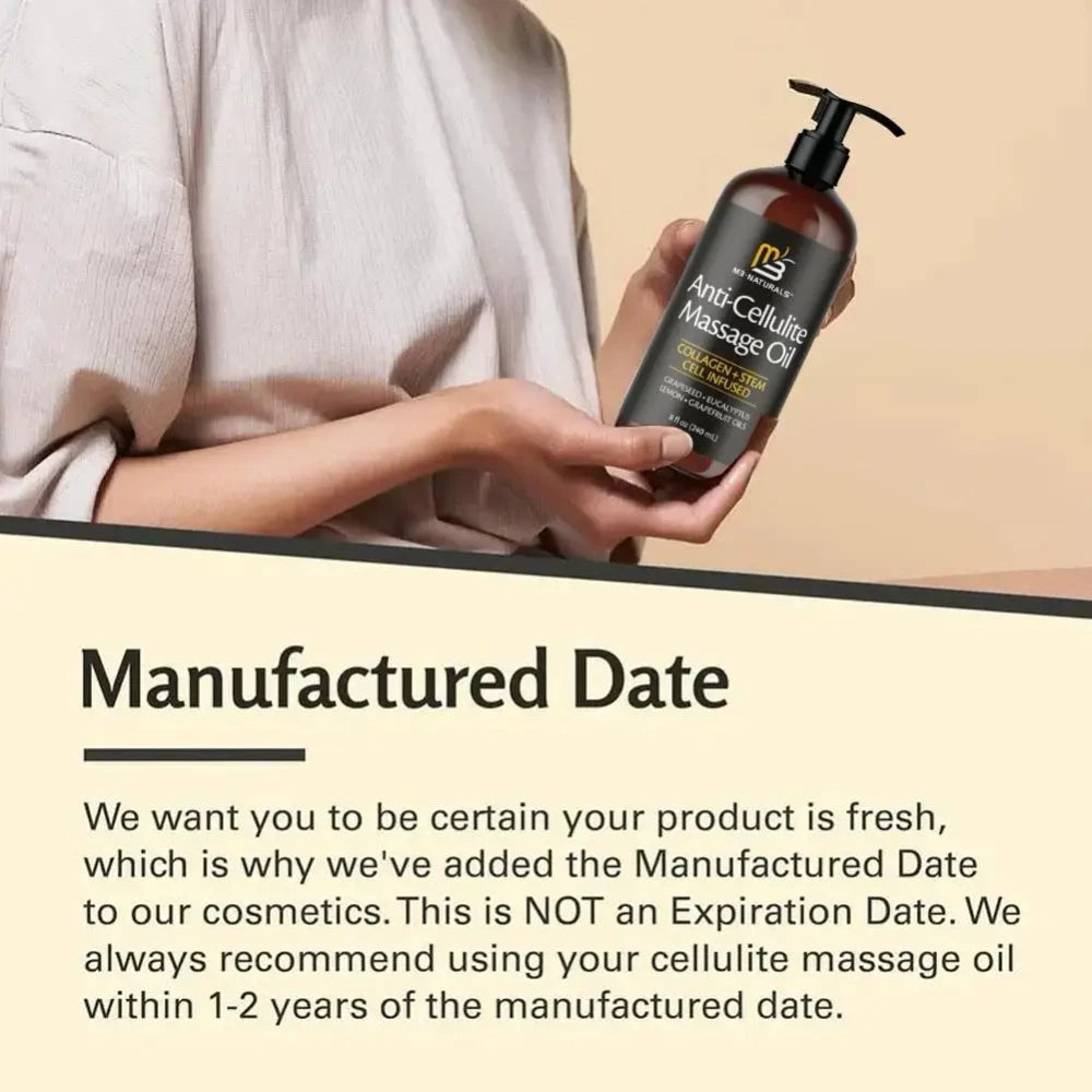 M3 Naturals Anti-Cellulite Massage Oil
