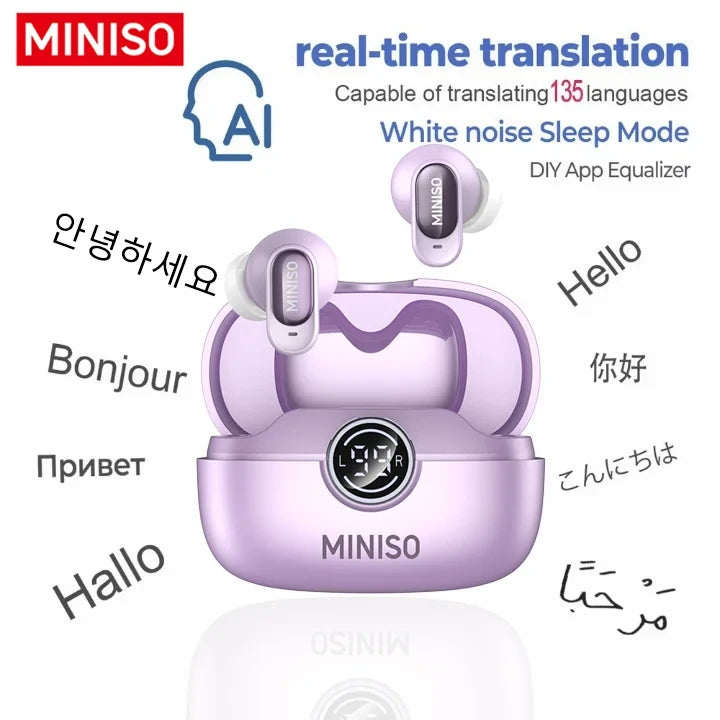MINISO MS105 Wireless AI Translation Earbuds