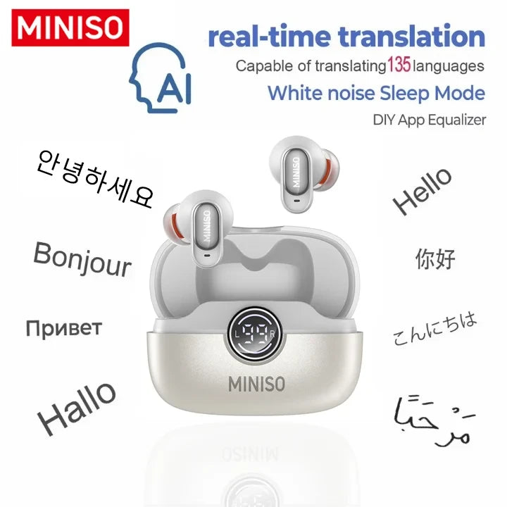 MINISO MS105 Wireless AI Translation Earbuds