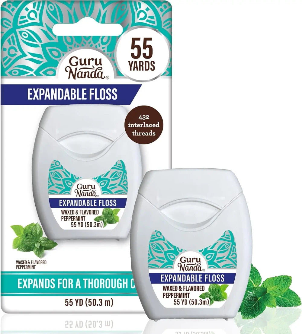 GuruNanda Expandable Waxed Dental Floss