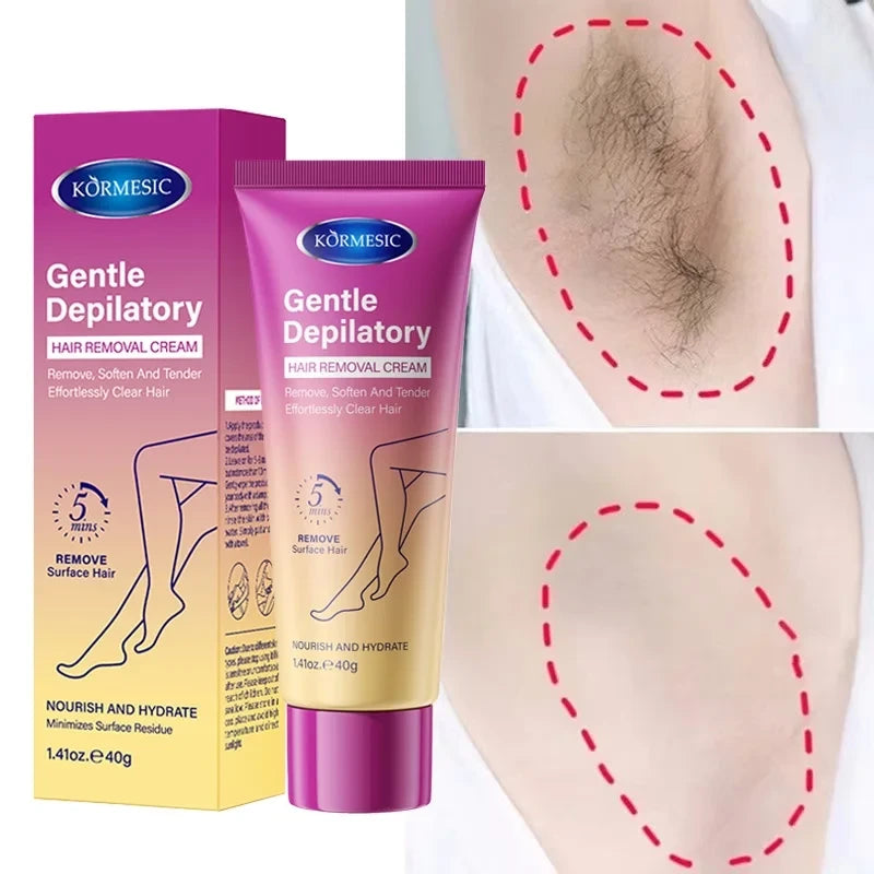 Painless Permanent Depilatory Cream