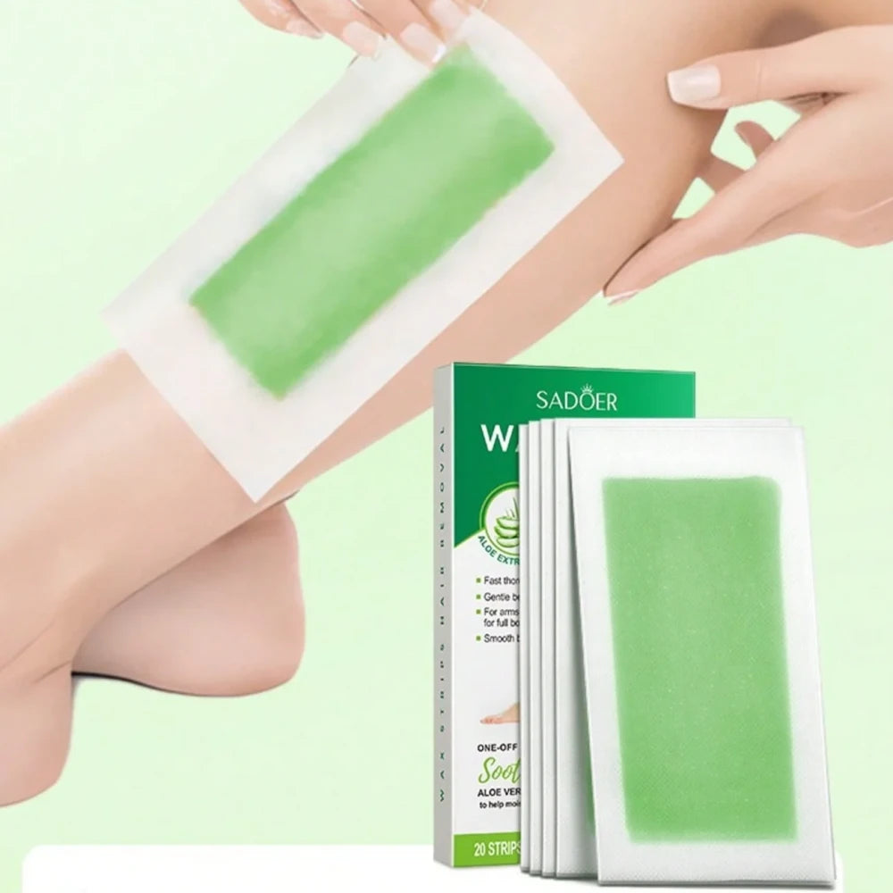 Aloe Vera Rose Hair Removal Wax Strips