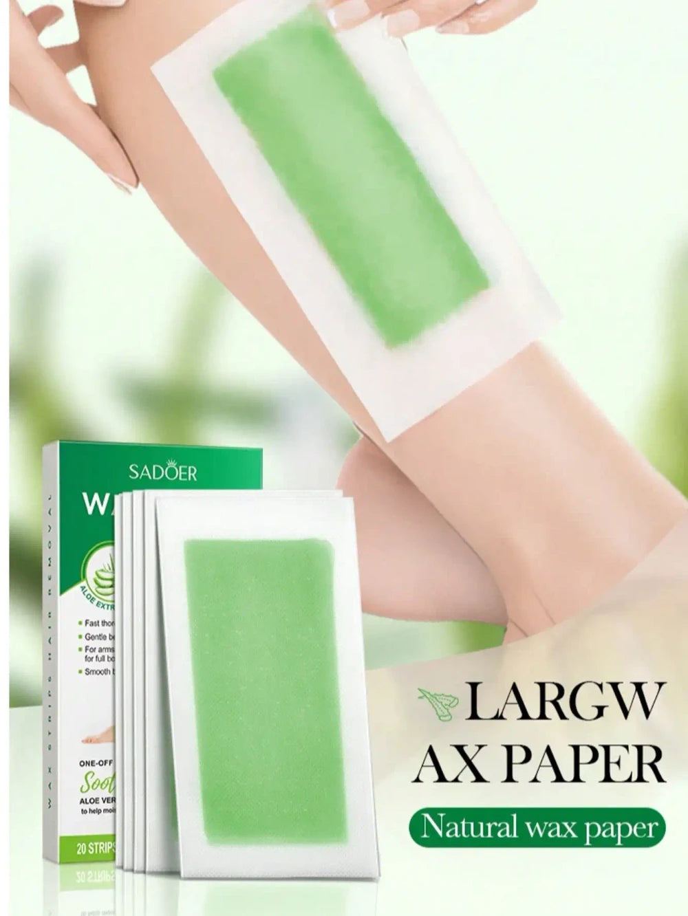 Aloe Vera Rose Hair Removal Wax Strips