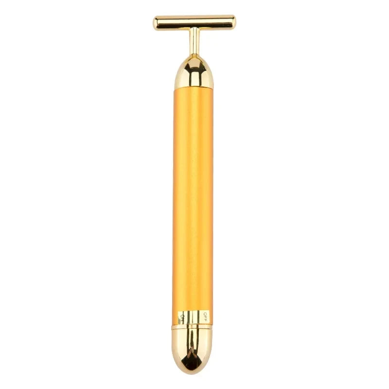 24k Gold Vibrating Facial Roller